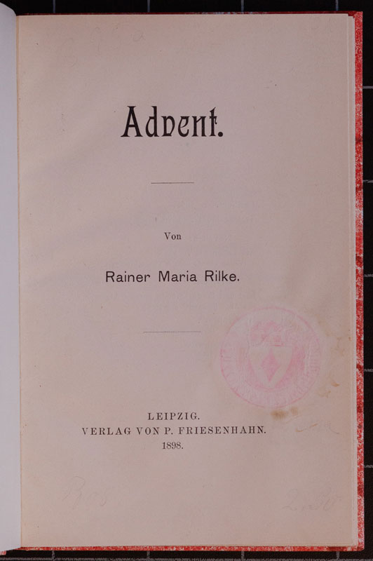 Advent von  Rainer Maria Rilke