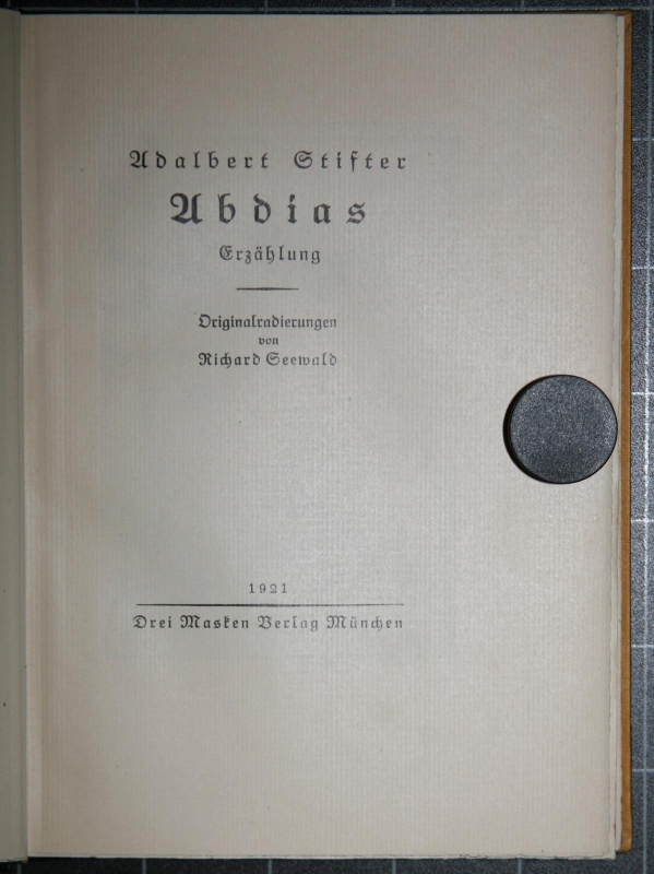 Adalbert Stifter - Abdias - Erzählung - 2