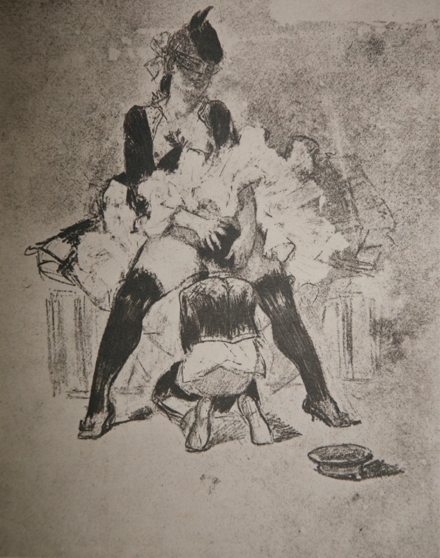 Rops, Felicien (Illustr.) u. Joseph Prudhomme:  Die Lesbierinnen. Ein Dialog - 2