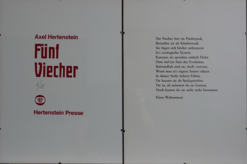 Axel Hertenstein, Fünf Viecher - 2