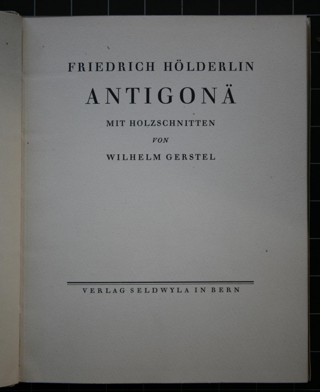 Friedrich Hölderlin, Antigonä - 2