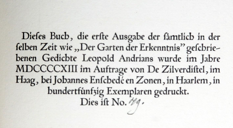 Leopold Andrian Gedichte