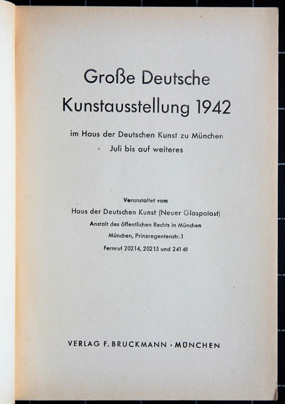 Große Deutsche Kunstausstellung 1937 – 1944