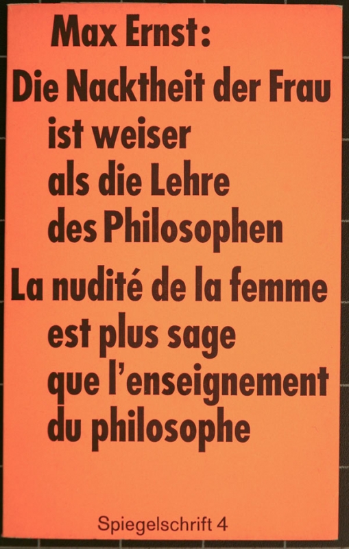 Max Ernst: Spiegelschrift 4