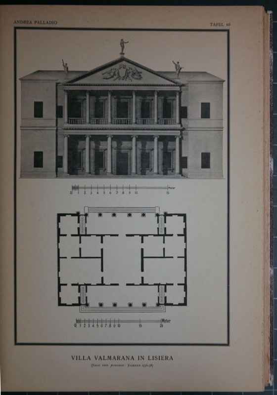 Andrea Palladio-  Bibliothek alter Meister der Baukunst