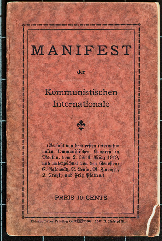 Manifest und Richtlinien der Kommunistischen Internationale